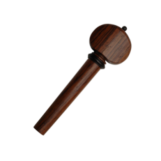 Clavija de Cello modelo Hill de Palo de Rosa (detalles negros)