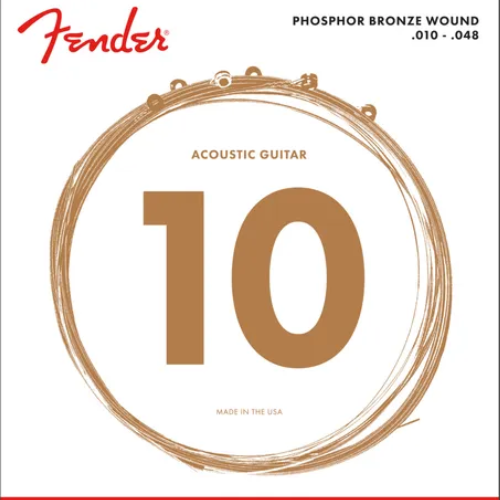 Cuerdas Phosphor bronze Wound 10-48 Fender