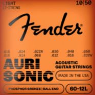Set de 12 cuerdas para guitarra acústica Fender Fósforo/Bronce 10-50